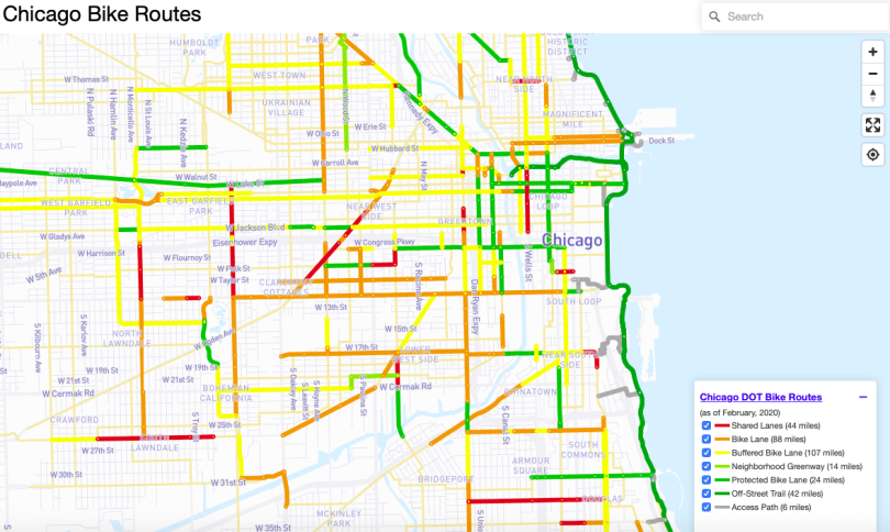 chicago bike route